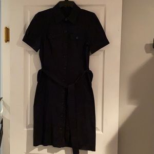 The limited button down dress navy size 10